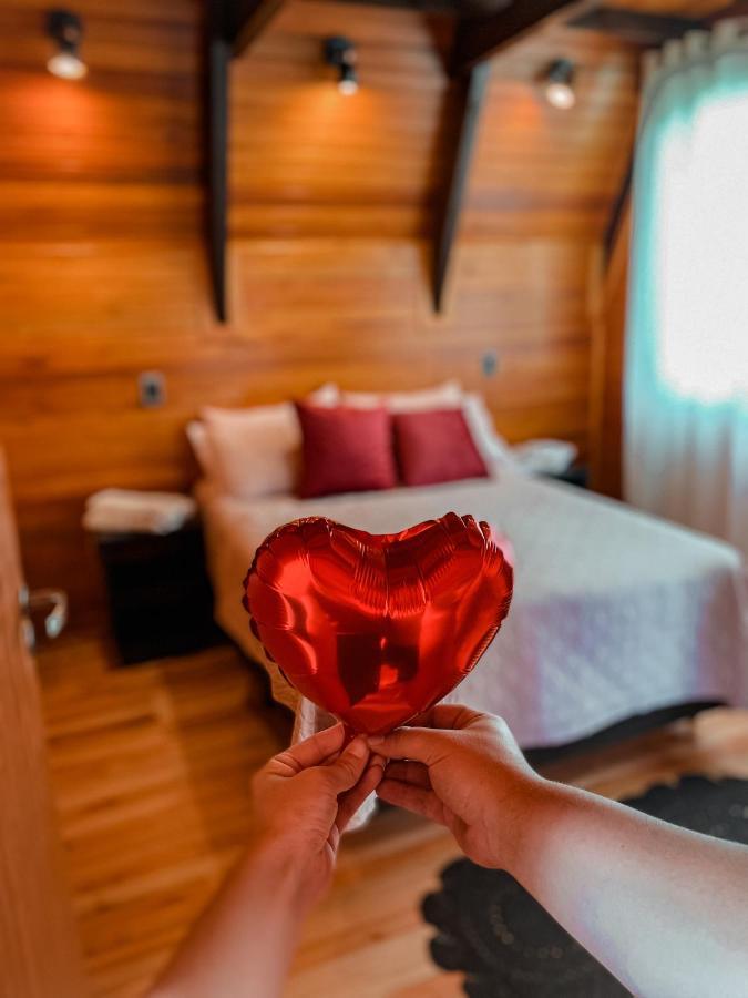 Chale Romantico Com Banheira De Hidromassagem E Lareira ボン・レチーロ エクステリア 写真